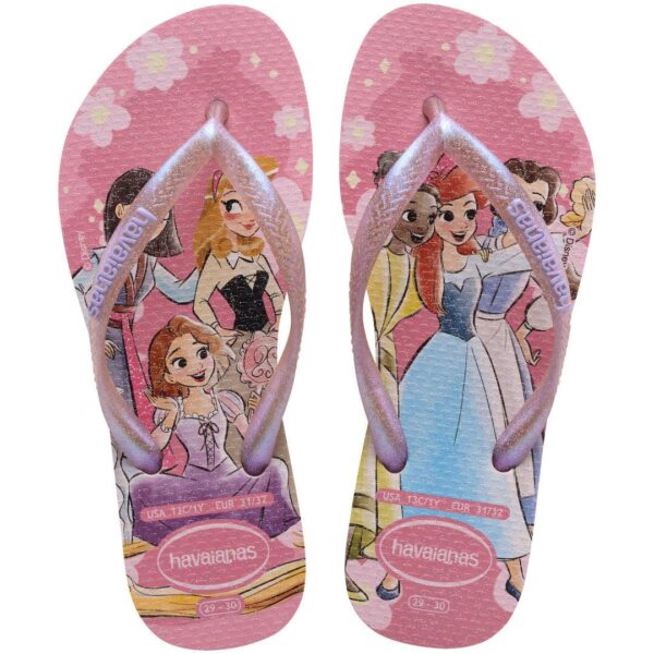 Chinelo Havaianas Infantil Slim Princesas - Imagem 4