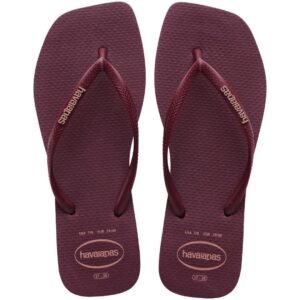 Chinelo Havaianas Slim Square Logo Pop Up
