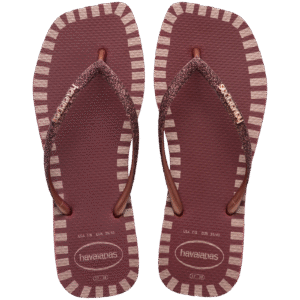 Chinelo Havaianas Slim Square Glitter Contour