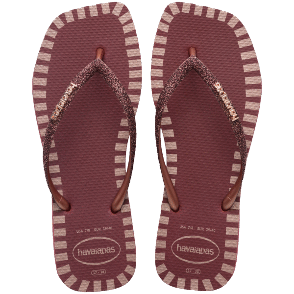 Chinelo Havaianas Slim Square Glitter Contour - Imagem 2