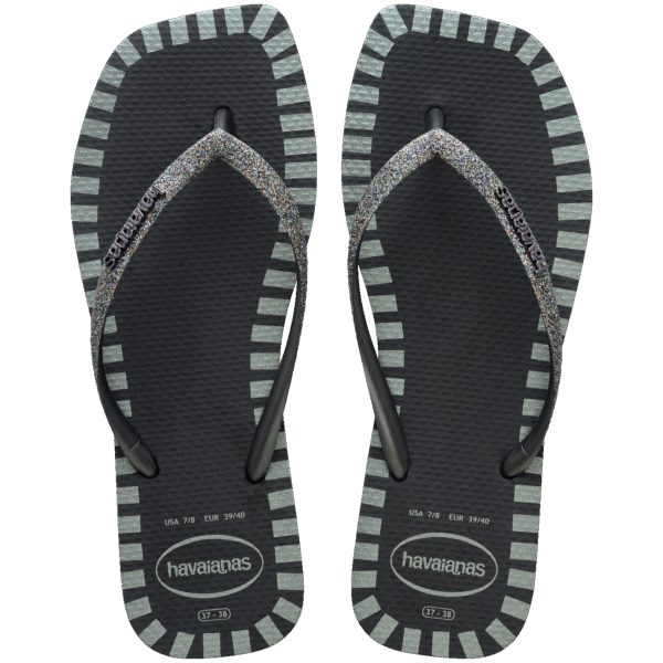 Chinelo Havaianas Slim Square Glitter Contour - Imagem 3