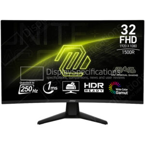 MSI MAG 32C6X - Display Completo