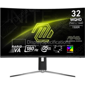 MSI MAG 32CQ6PF - Display Completo