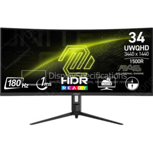 MSI MAG 342CQR E2 - Display Completo