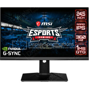 MSI Oculux NXG253R - Display Completo