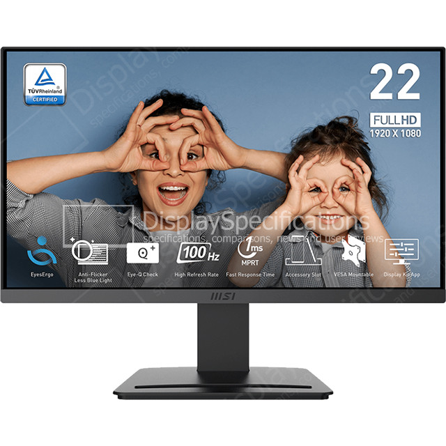 MSI PRO MP223 E2 - Display Completo